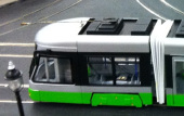 Modern articulated 7mm scale tram model from Smyths Toys