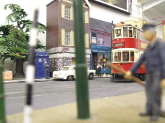 Model of London Tram E/1 of 1905