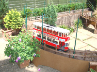 Garden tramway line in Sussex
