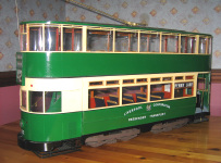 1:16 scale model tram of Liverpool 762